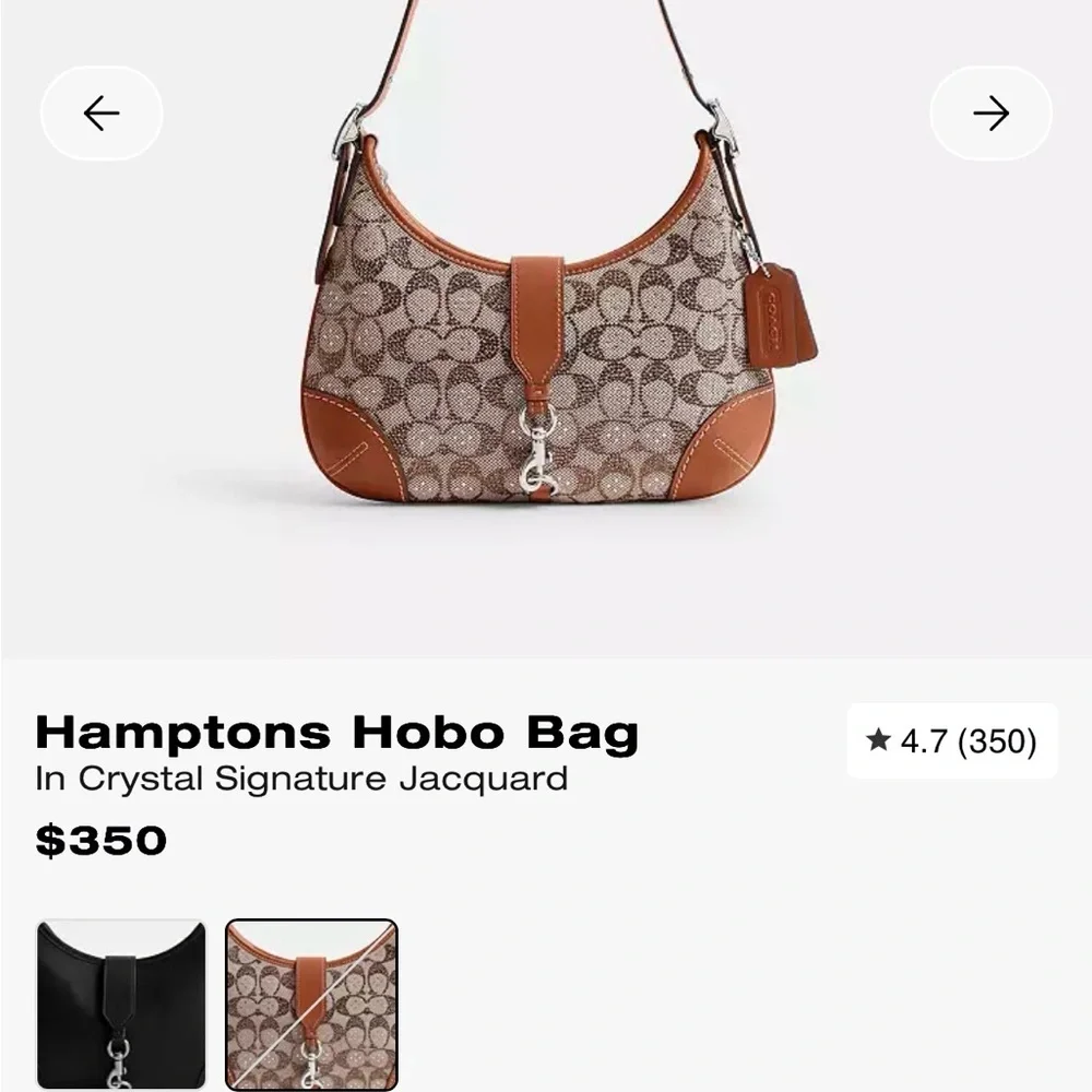 Hamptons Hobo Bag
In Crystal Signature Jacquard - Picture 9 of 12